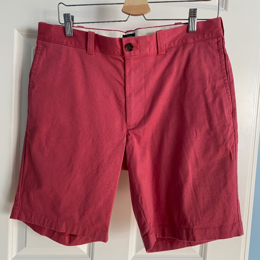 J.Crew red cotton shorts
